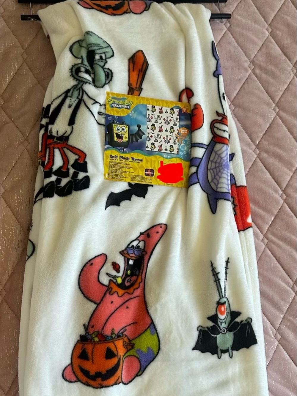 SpongeBob SquarePants White Halloween Blanket